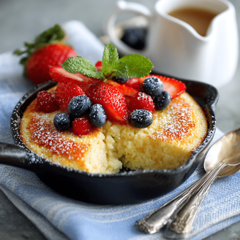 Creamy Cornmeal Breakfast Spoon Cake Recipe