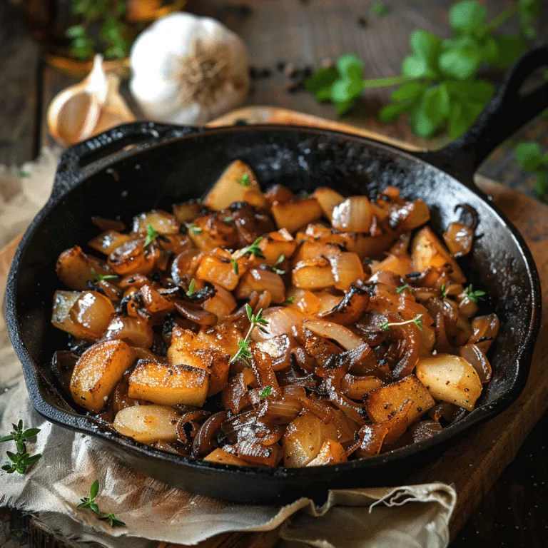 Savory Apple & Onion Breakfast Skillet Recipe