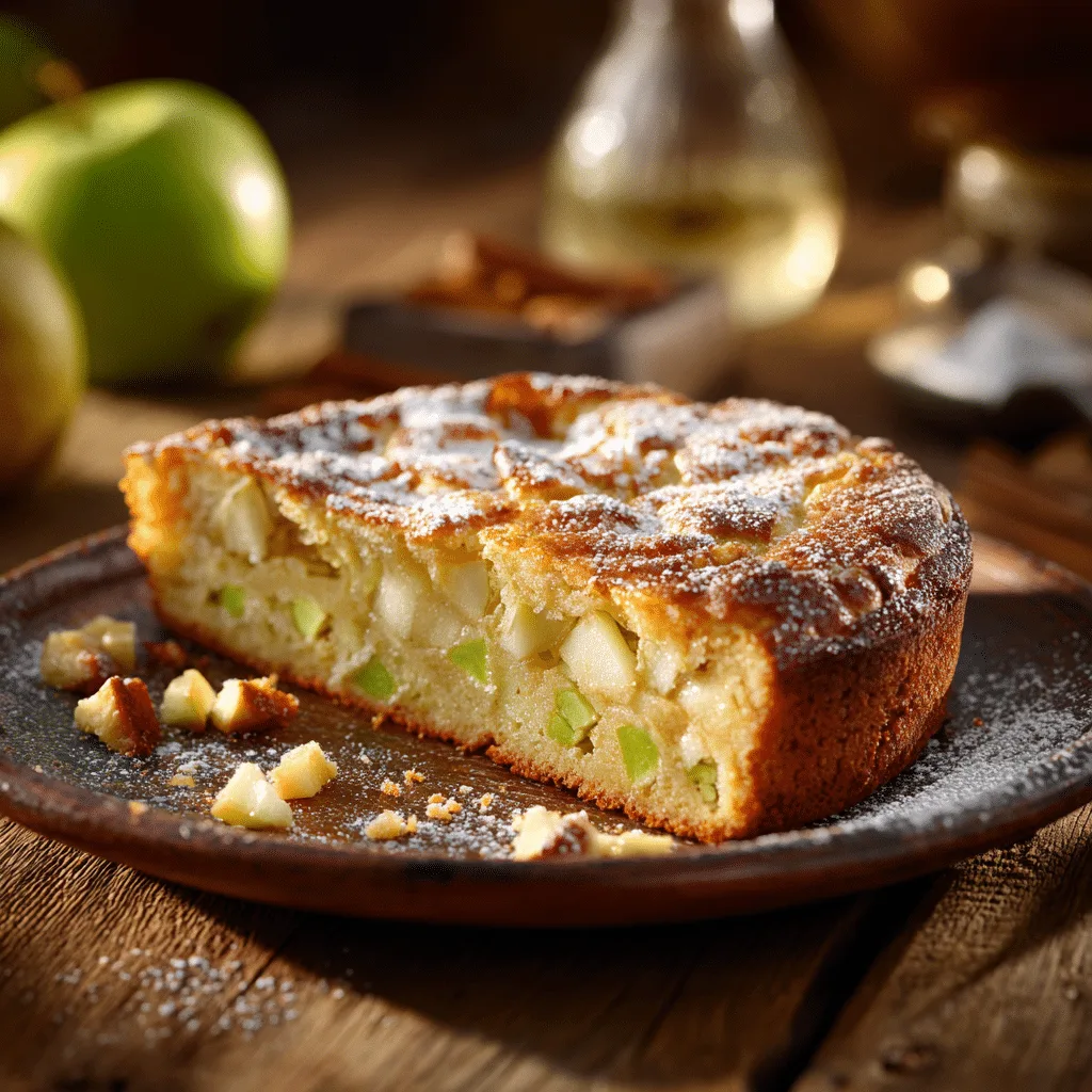 Soft Green Apple Breakfast Cake Recipe