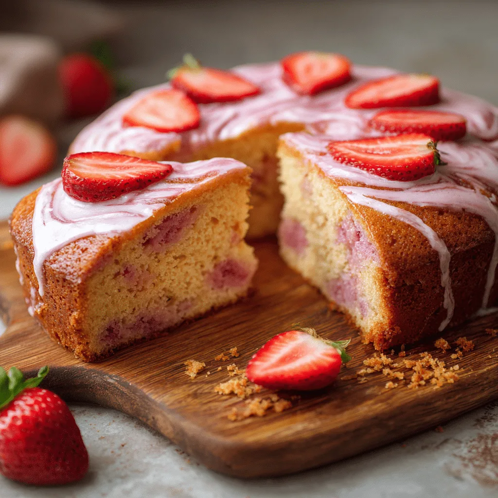 Strawberry Yogurt Cake Recipe