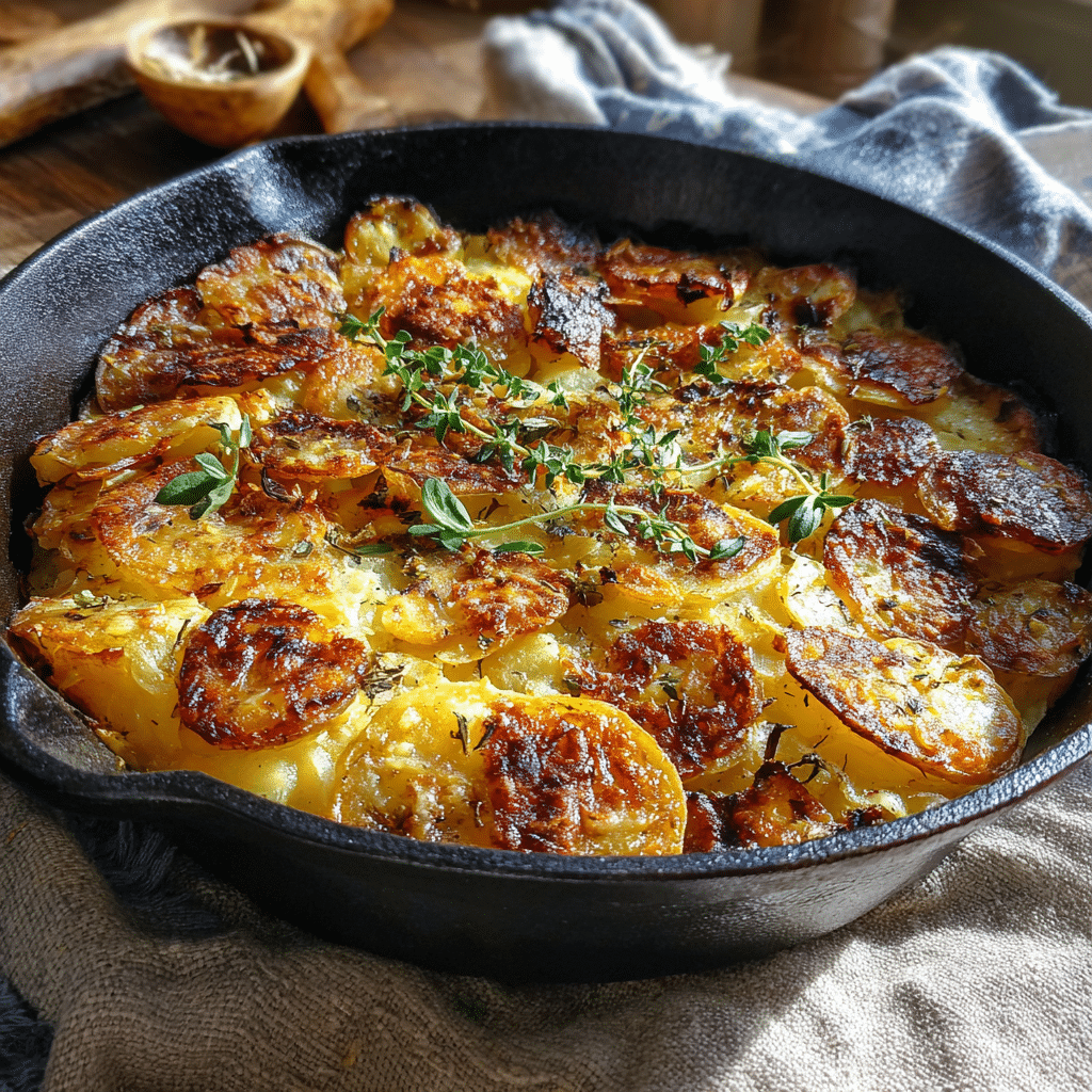 Savory Potato & Onion Skillet Recipe