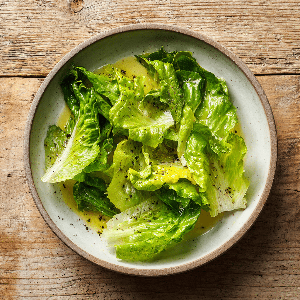 Simple Lemon Olive Oil Green Salad Recipe