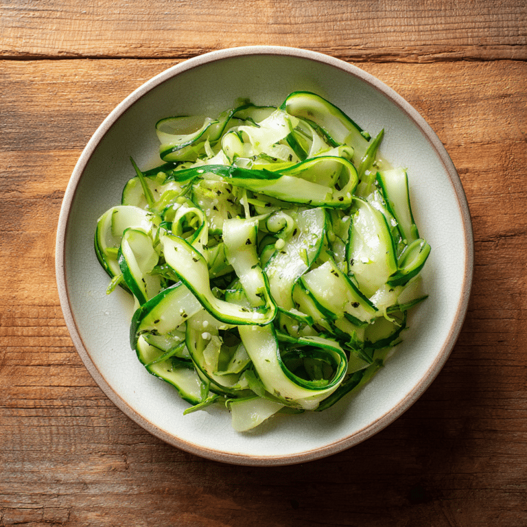 Simple Cucumber Ribbon Salad Recipe