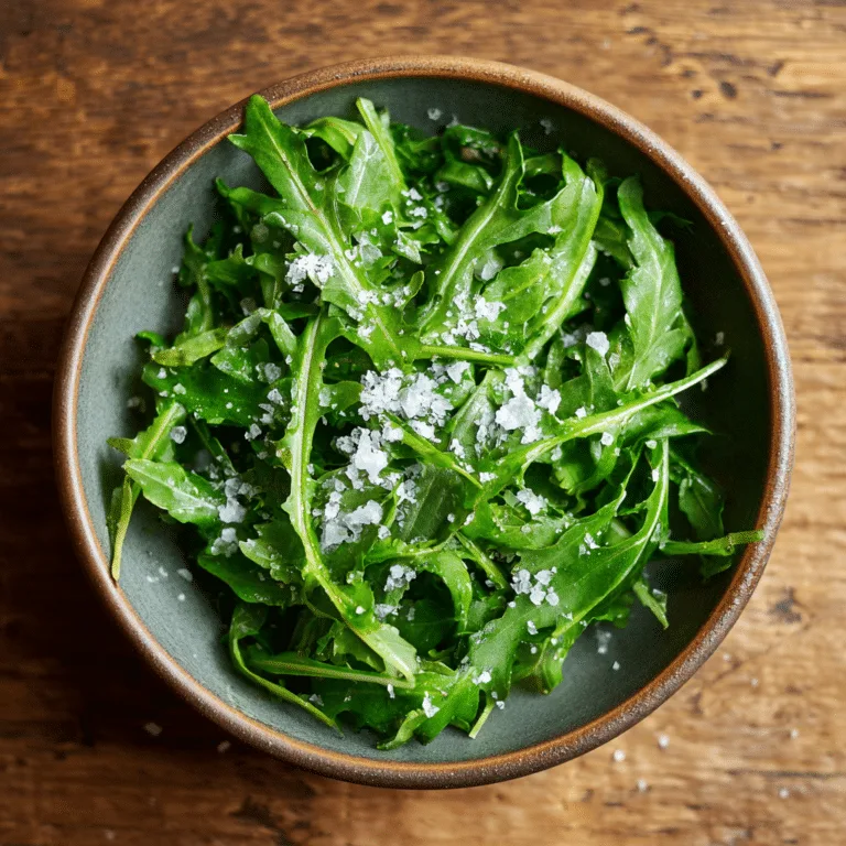 Simple Arugula Salt Salad Recipe