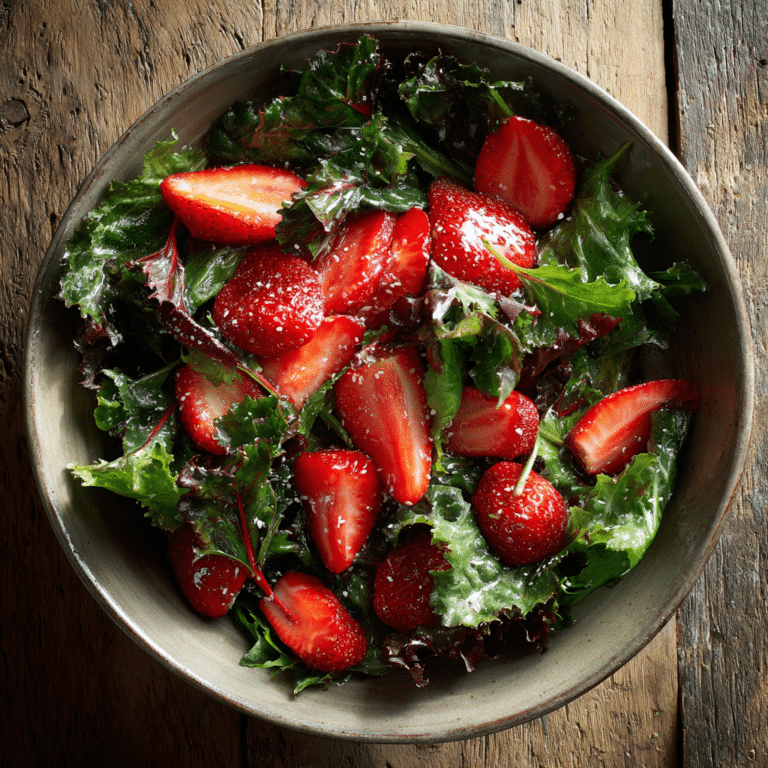 Simple Strawberry Green Salad Recipe