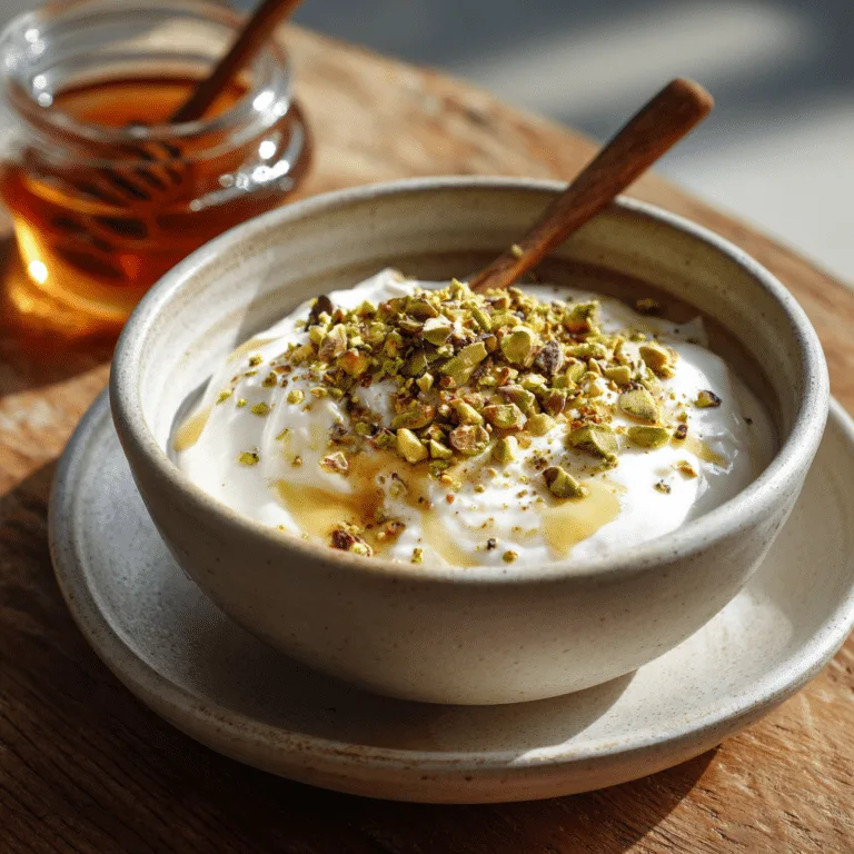 Simple Pistachio Yogurt Bowl Recipe