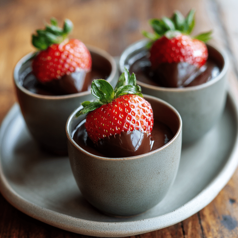Simple Strawberry Chocolate Cups Recipe