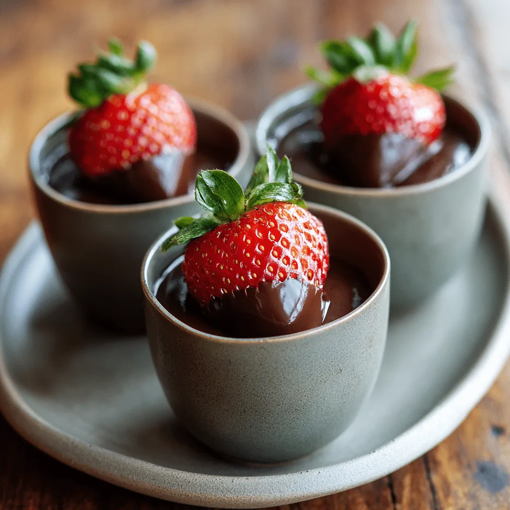 Simple Strawberry Chocolate Cups Recipe