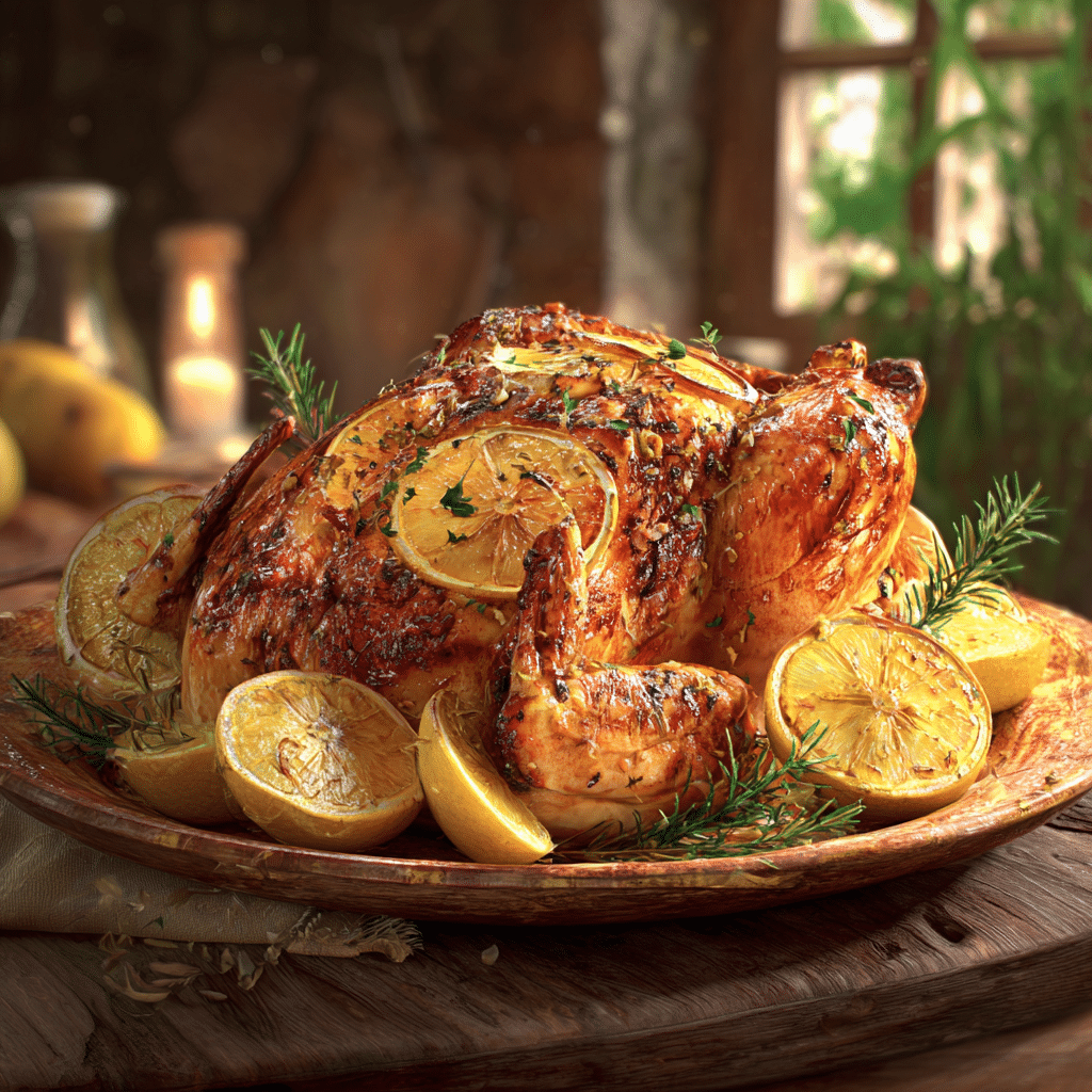 Simple Lemon Herb Roast Chicken Recipe