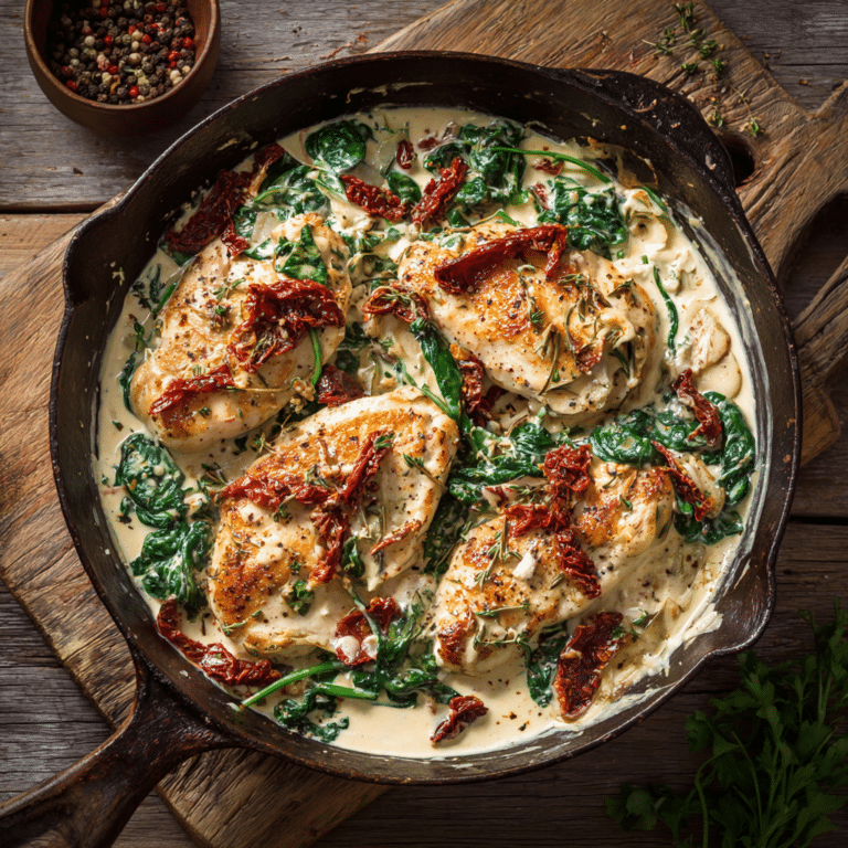 Simple Creamy Tuscan Chicken Recipe