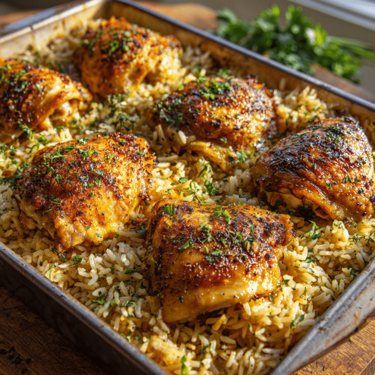 Simple One-Pan Chicken & Rice Recipe