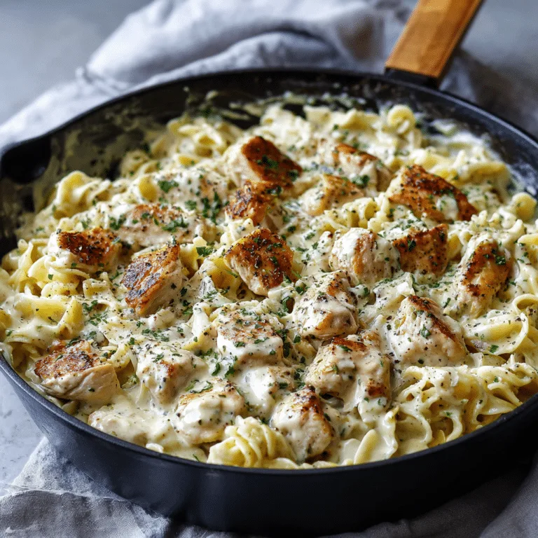 Simple Chicken Alfredo Skillet Recipe