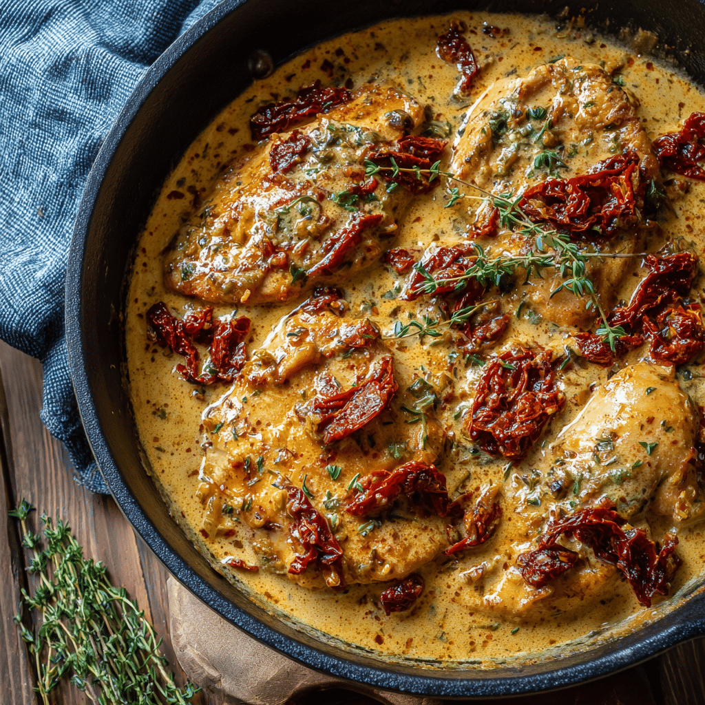 Simple Creamy Sun-Dried Tomato Chicken Recipe