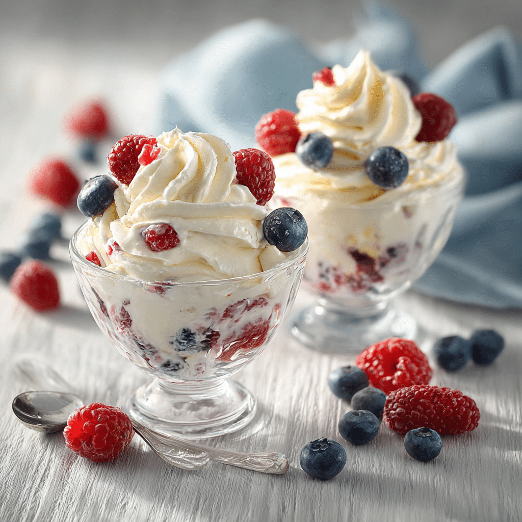 Vanilla Berry Soft Cream Recipe - Recipe Image