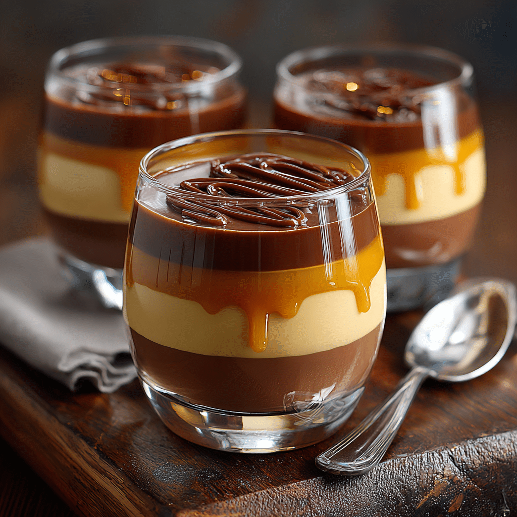 Chocolate Caramel Cream Glasses Recipe - Recipe Image