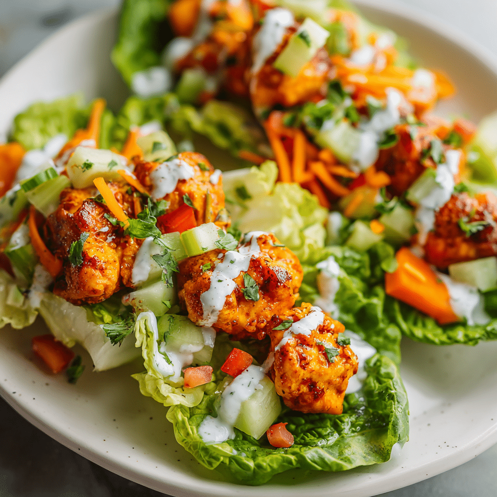 Buffalo Chicken Lettuce Bowl Recipe
