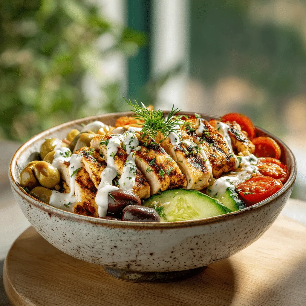 Mediterranean Chicken Bowl Recipe - Recipe Image