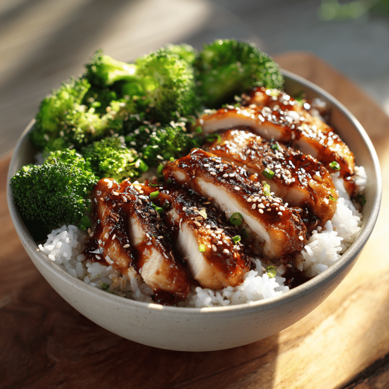 Teriyaki Light Chicken Bowl Recipe