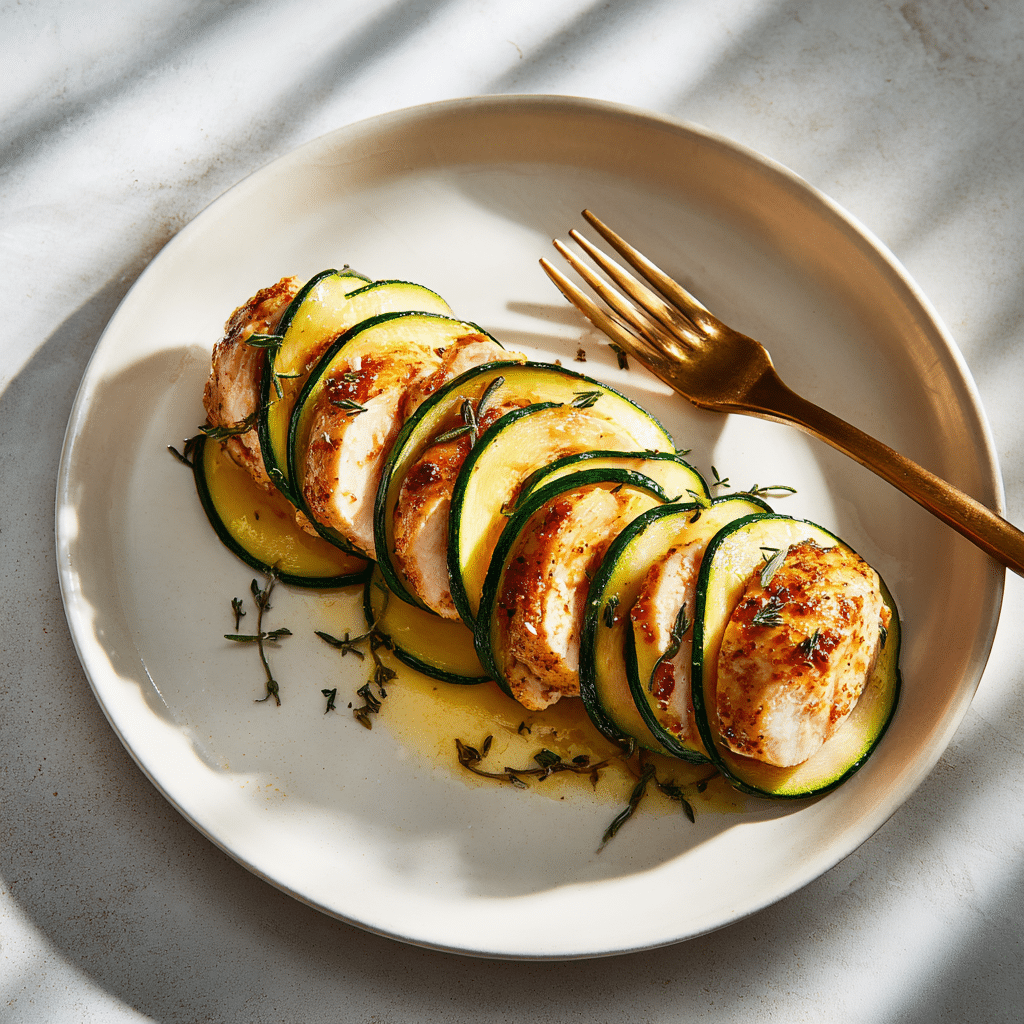 Air Fryer Zucchini-Wrapped Chicken Recipe
