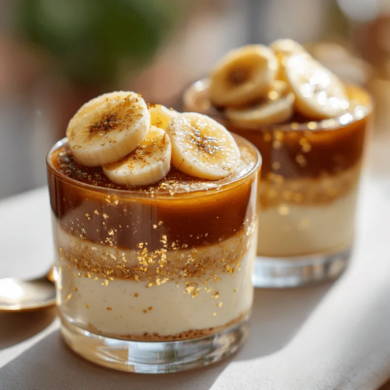 Caramel Banana Mini Cups Recipe