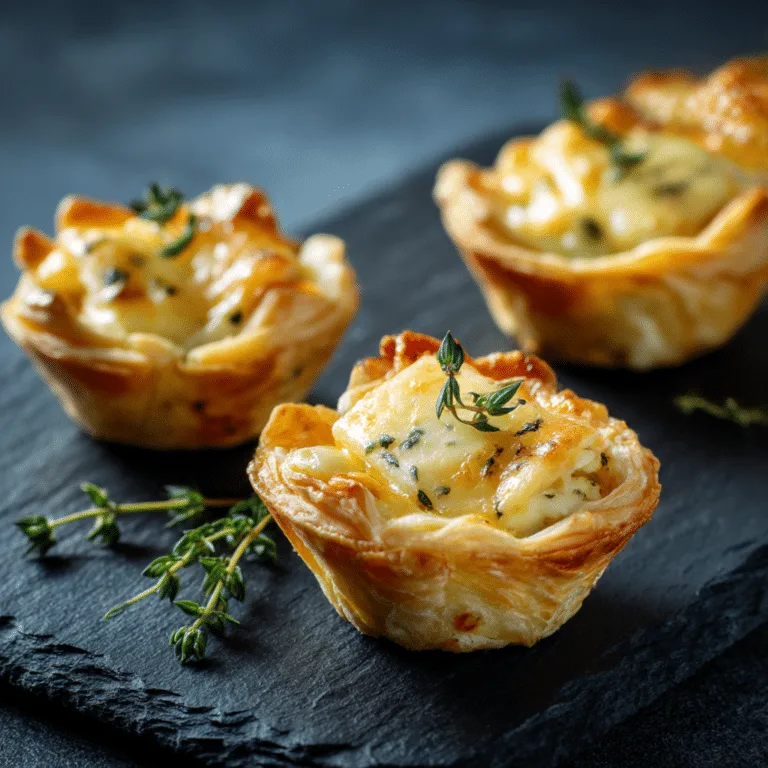 Mini Savory Cheese Tartlets Recipe