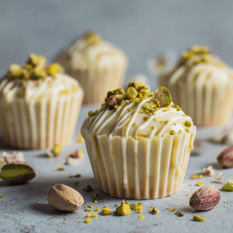 White Chocolate Pistachio Mini Cups Recipe