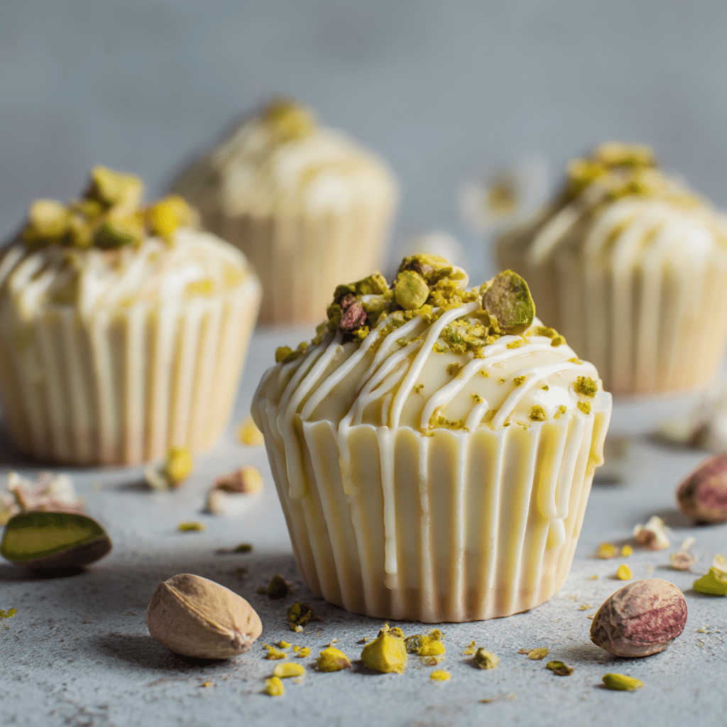 White Chocolate Pistachio Mini Cups Recipe
