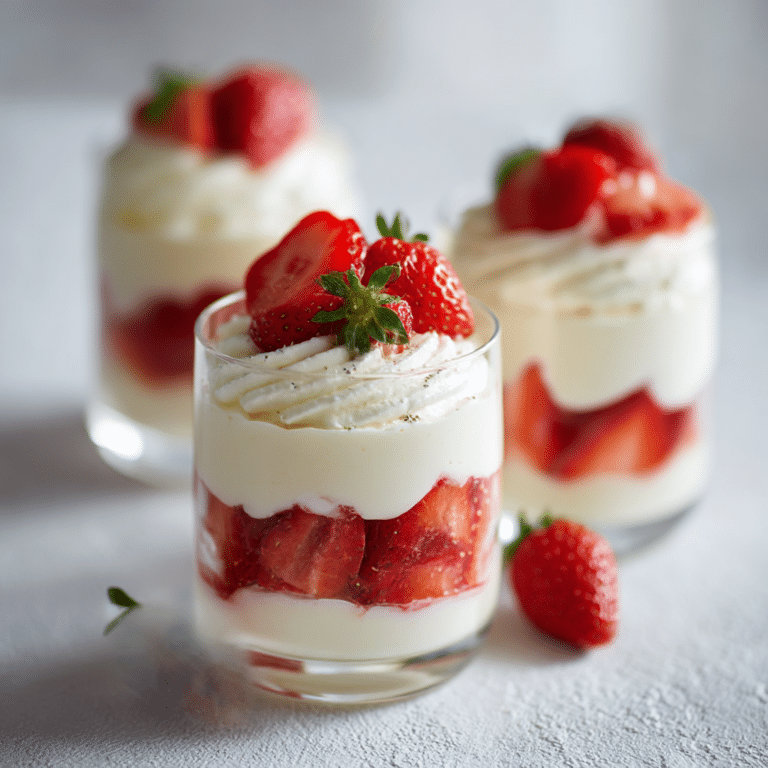 Strawberry Vanilla Chantilly Verrines Recipe