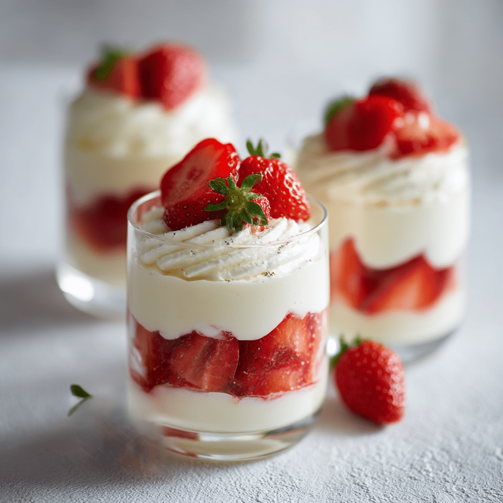 Strawberry Vanilla Chantilly Verrines Recipe