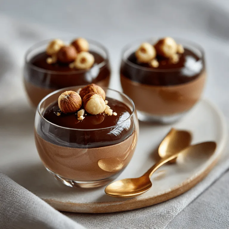 Chocolate Hazelnut Mini Mousse Recipe