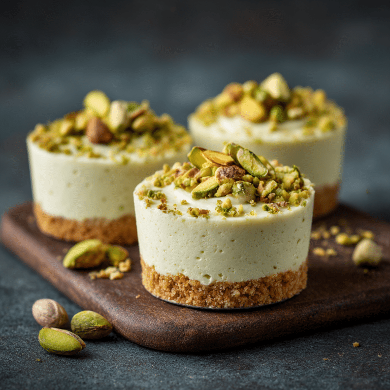 Pistachio Cream Cheesecake Cups Recipe