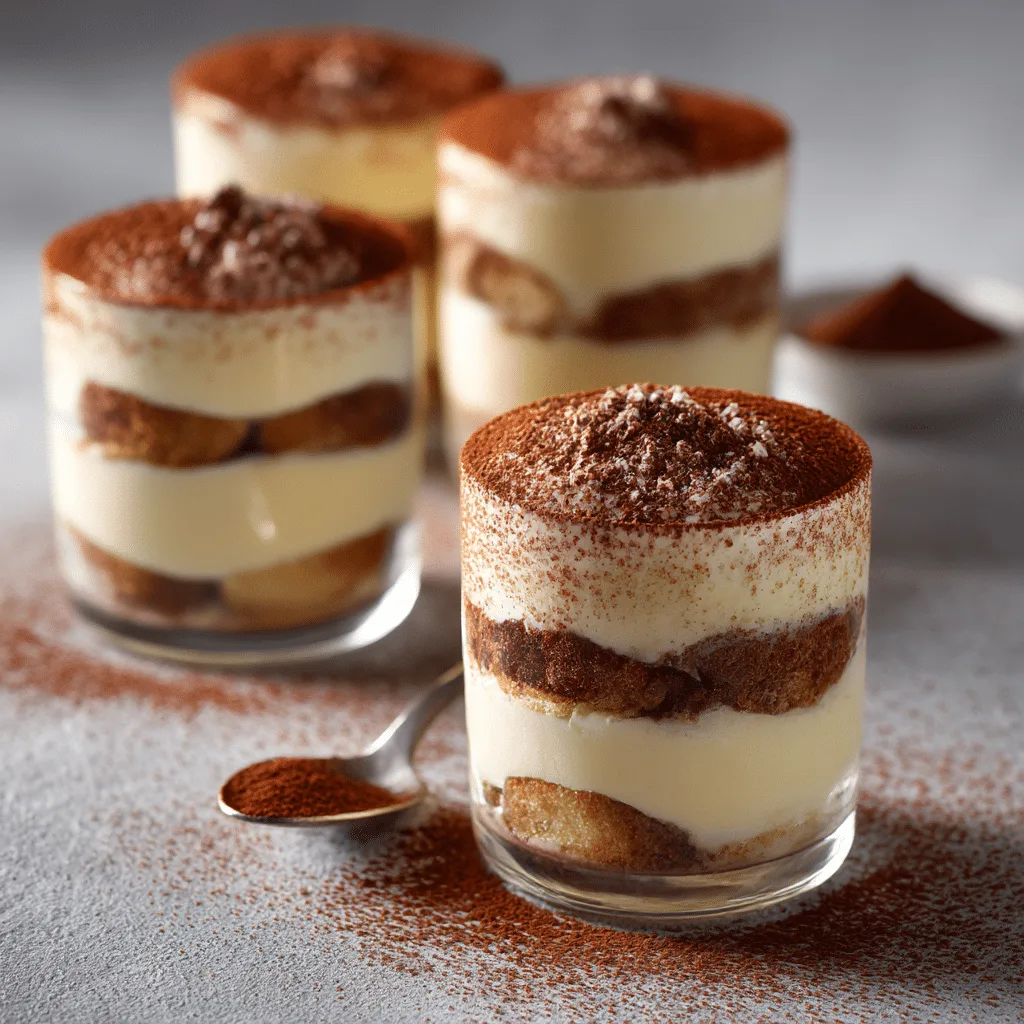 Tiramisu Mini Cups Recipe