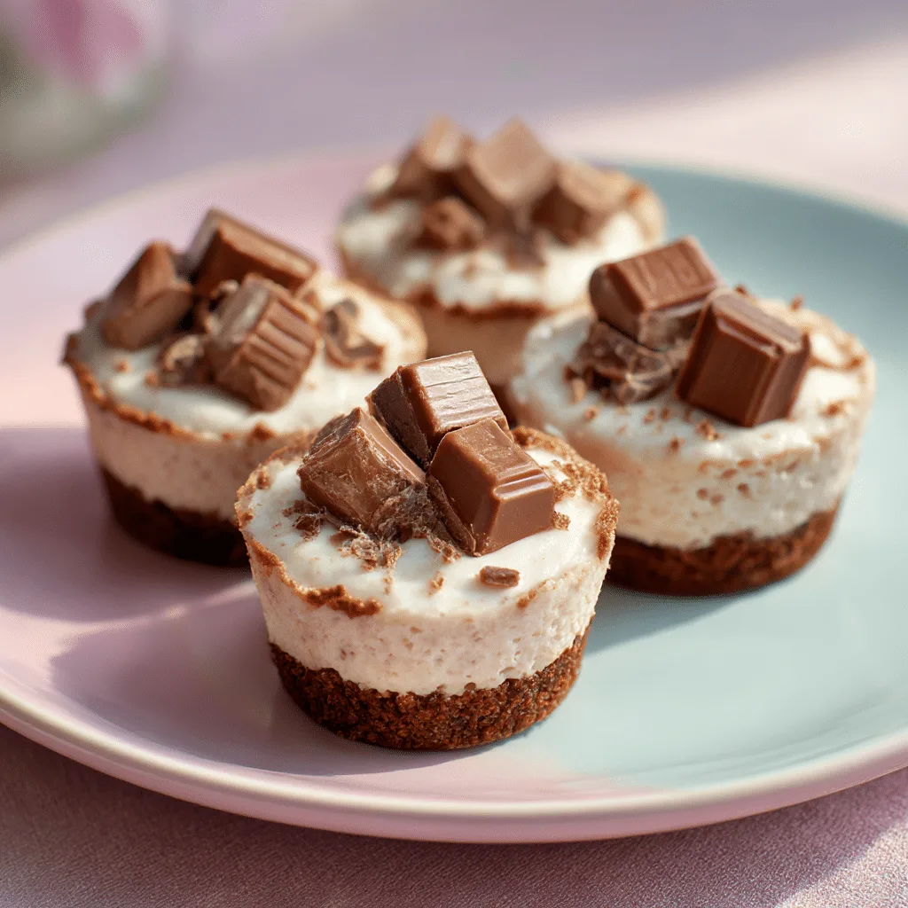 Kinder Chocolate Cheesecake Cups Recipe