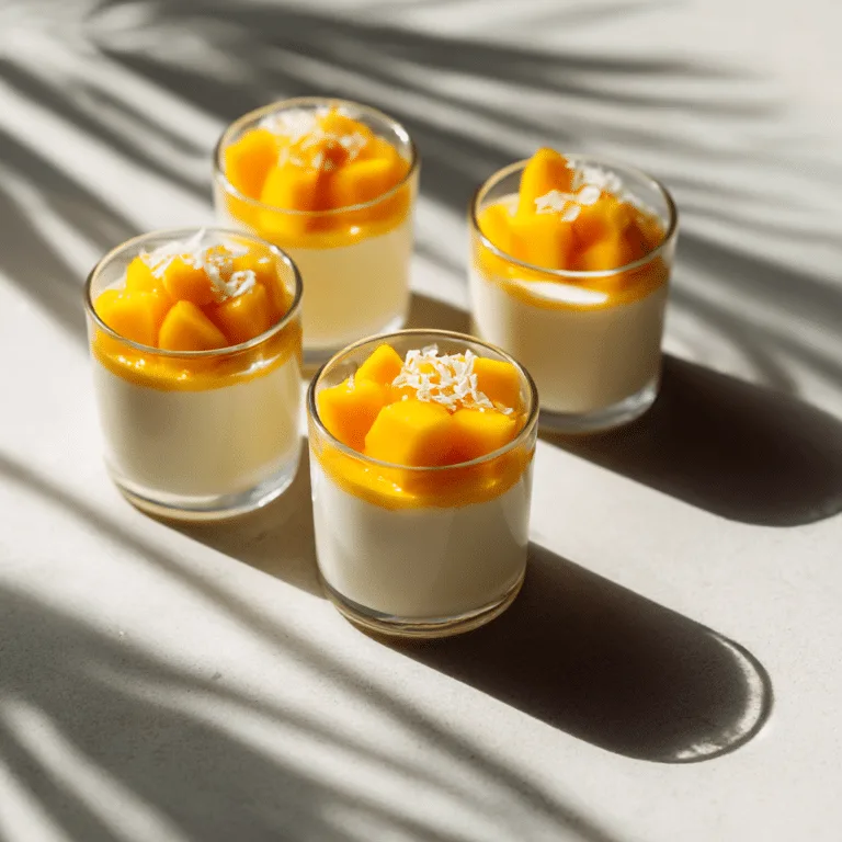 Mango Coconut Cream Cups Recipe