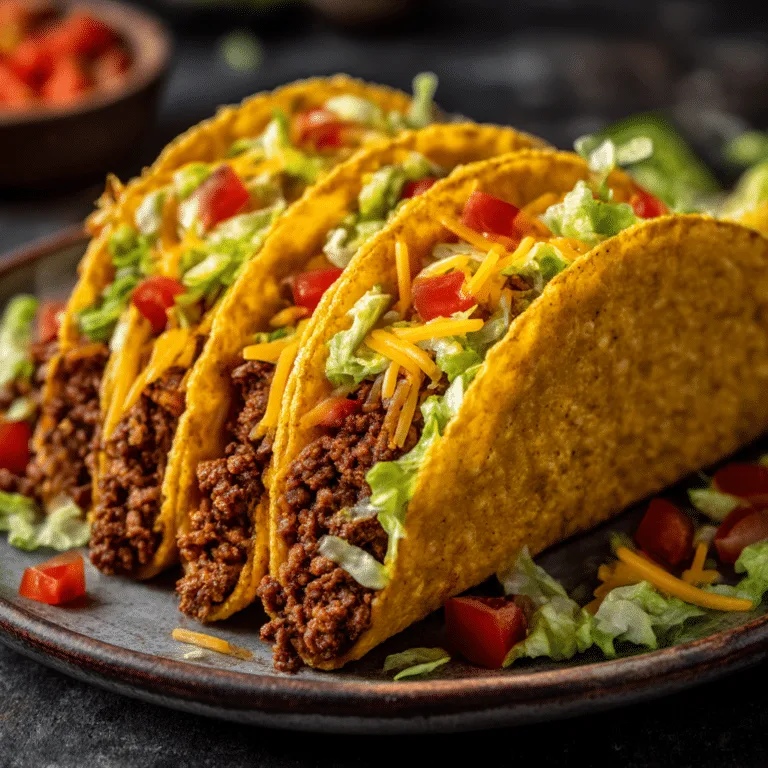 Crispy Ground Beef Tacos Recipe