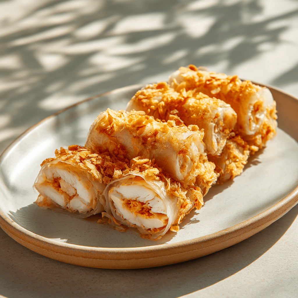 Crispy Chicken Rice Paper Rolls Recipe