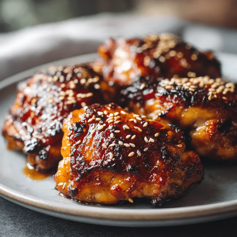 Sticky Honey Soy Chicken Thighs Recipe