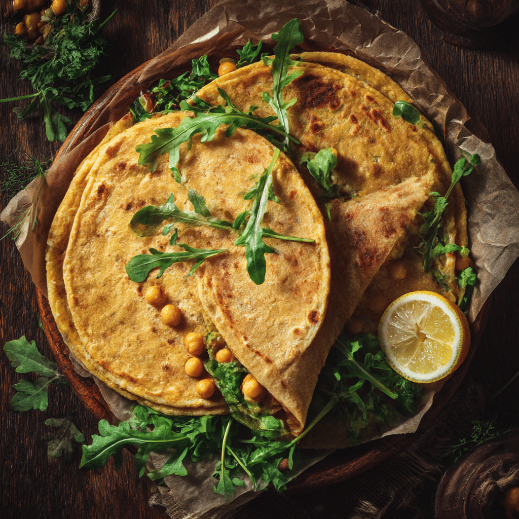 Sicilian Chickpea Panella Wraps Recipe