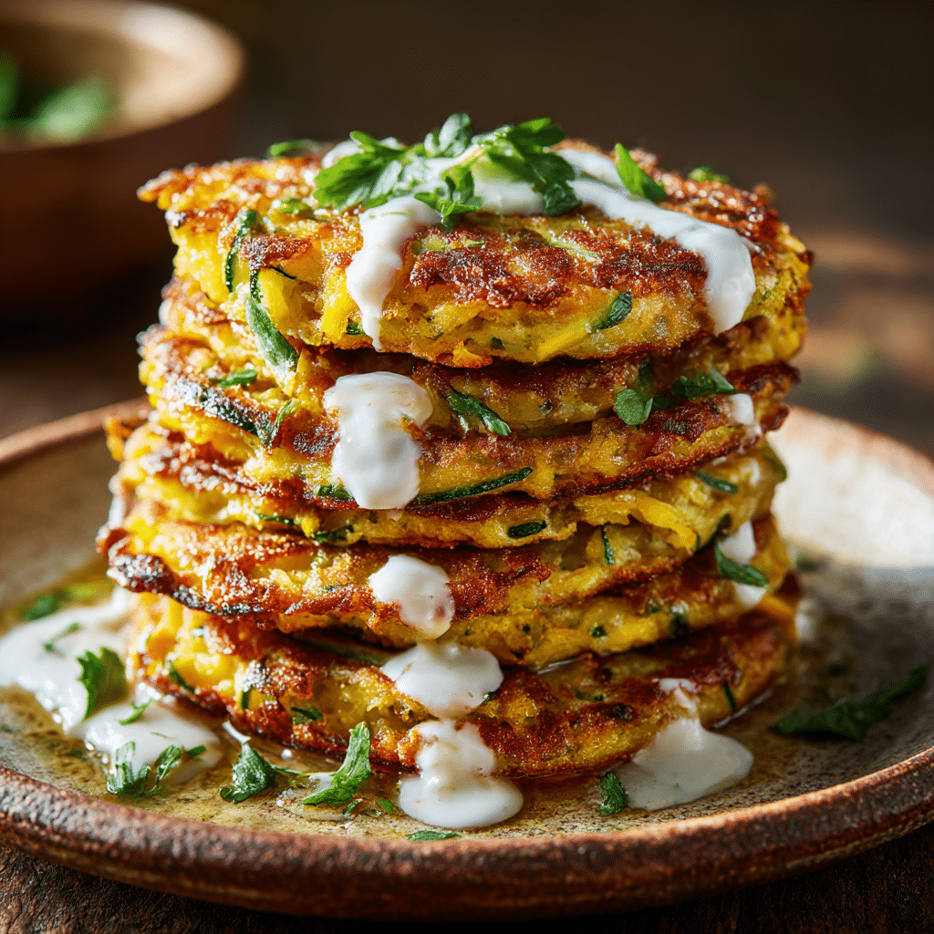 Mediterranean Zucchini Fritters Recipe