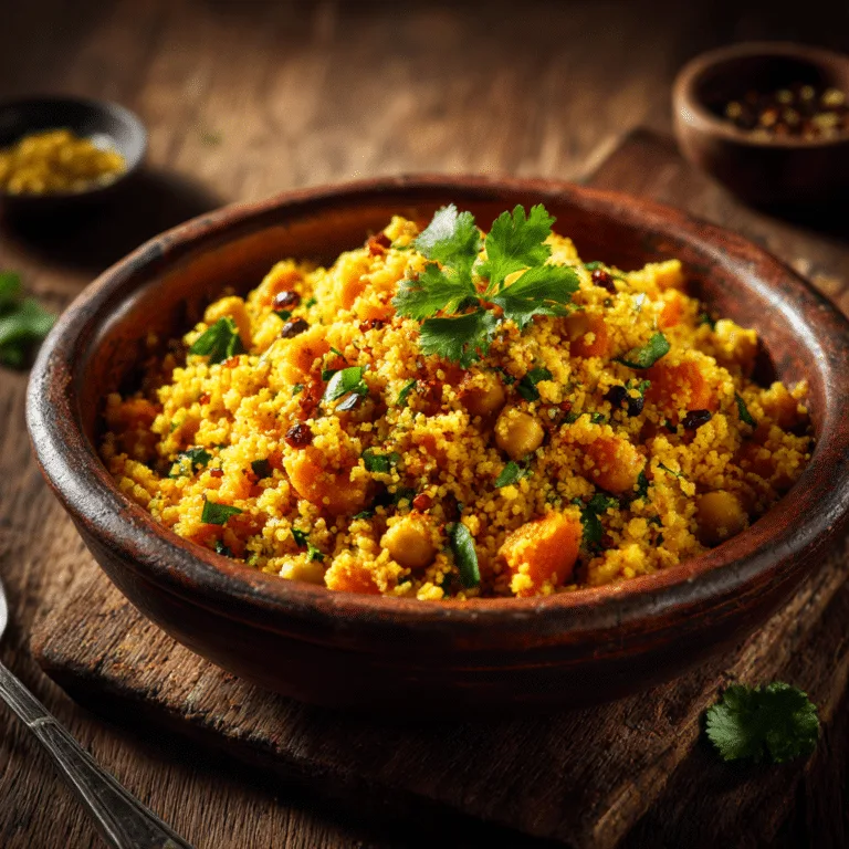 Moroccan Spiced Vegetable Couscous Recipe