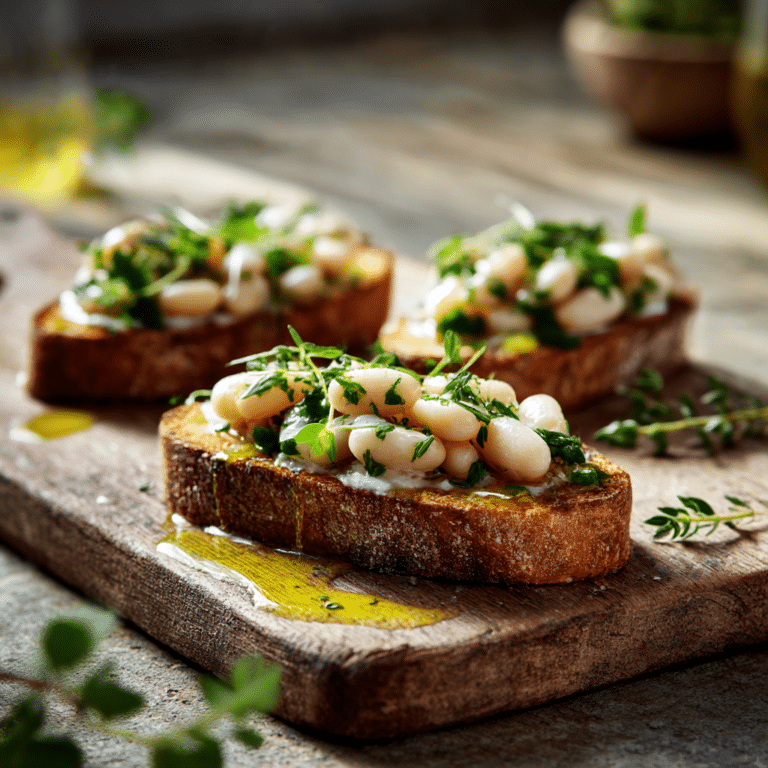 Italian White Bean Bruschetta Recipe