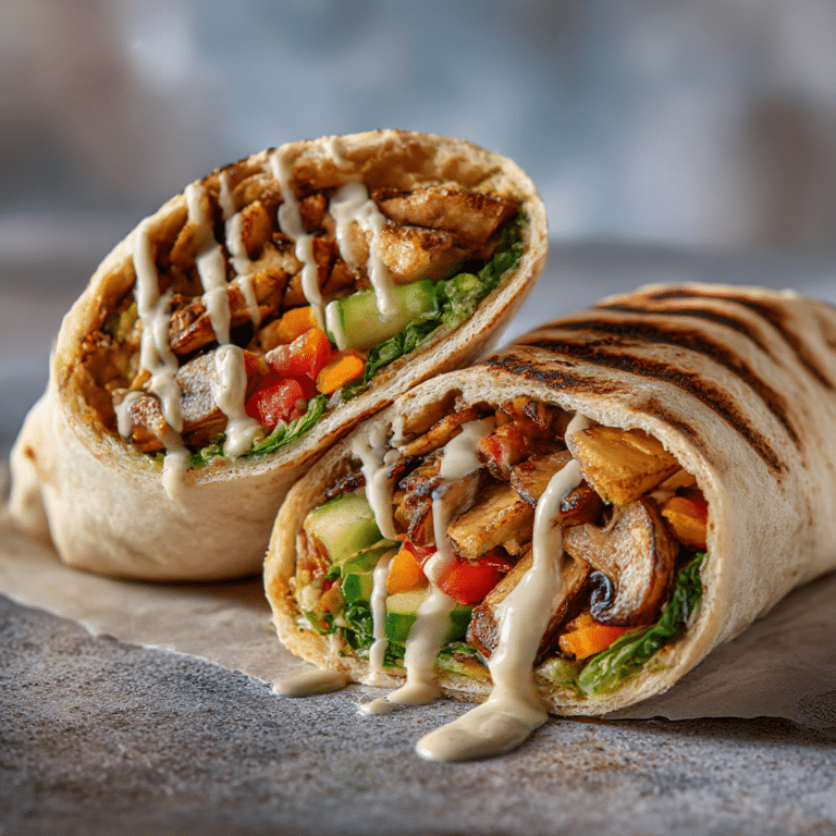 Vegan Shawarma Mushroom Wraps Recipe
