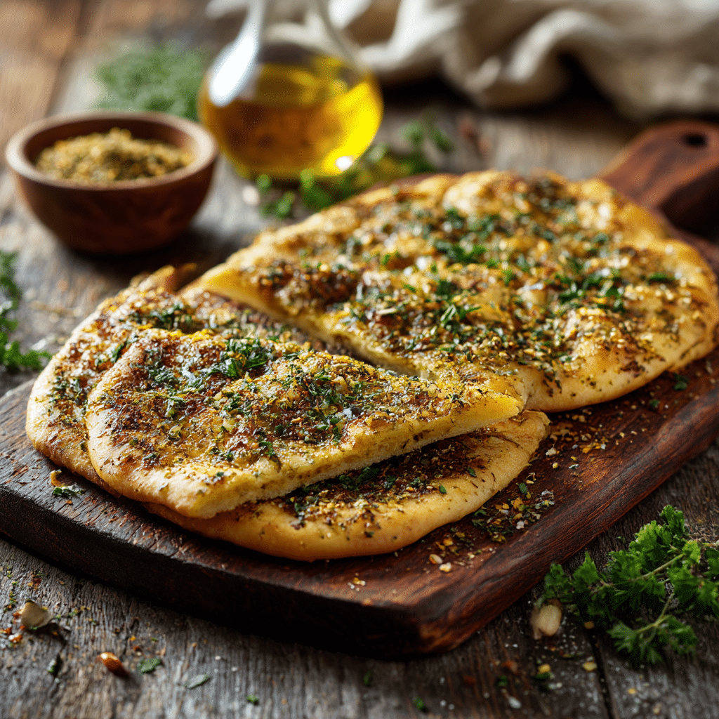 Manakish Zaatar Flatbread Recipe