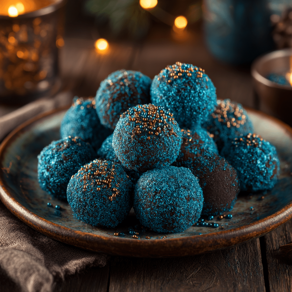Easy Blue Christmas Truffles Recipe