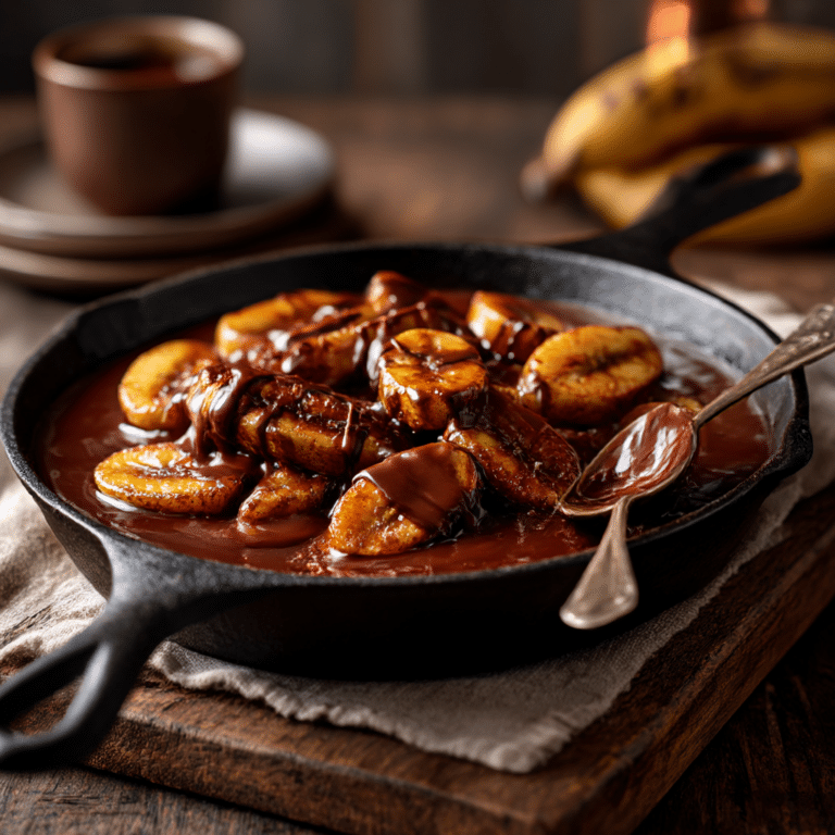 Chocolate Banana Skillet Recipe