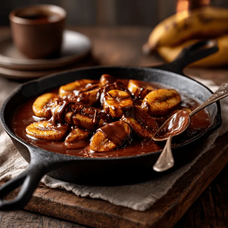 Chocolate Banana Skillet Recipe