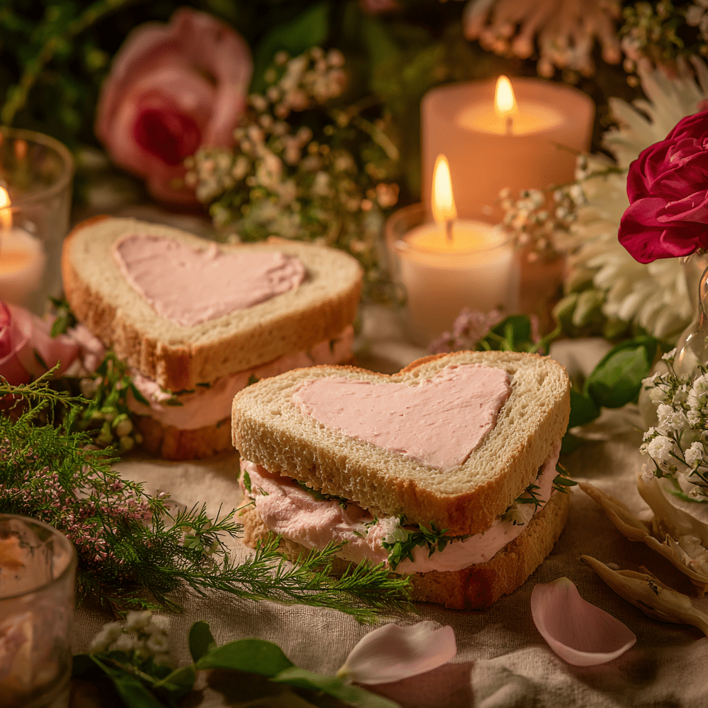 Pink Cream Cheese Sandwiches: Light Romantic Bites Recipe