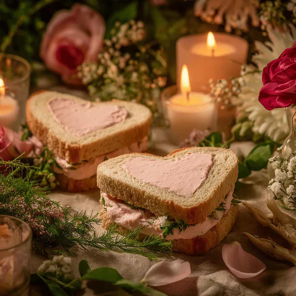 Pink Cream Cheese Sandwiches: Light Romantic Bites Recipe