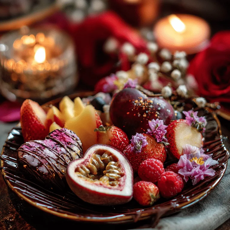Chocolate Heart Fruit Plate: Sweet Simple Ending Recipe