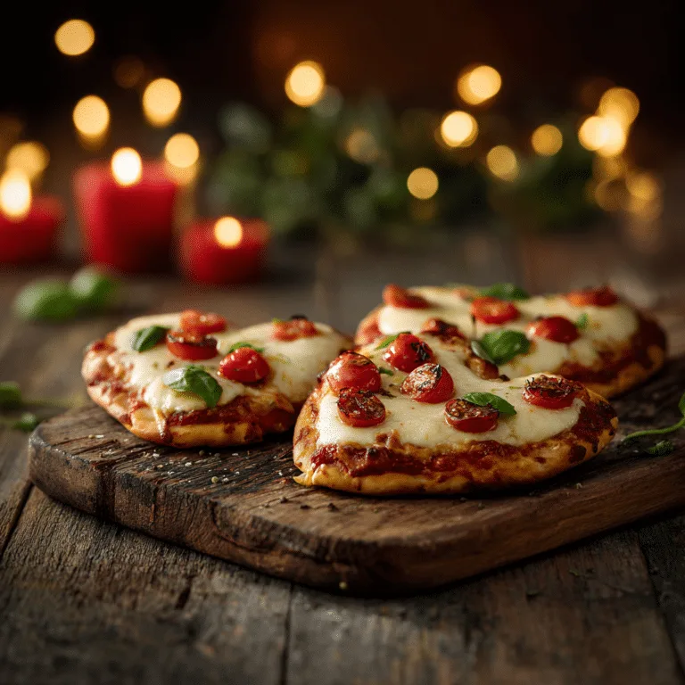 "Heart-Shaped Mini Pizzas: Playful Savory Romance Recipe